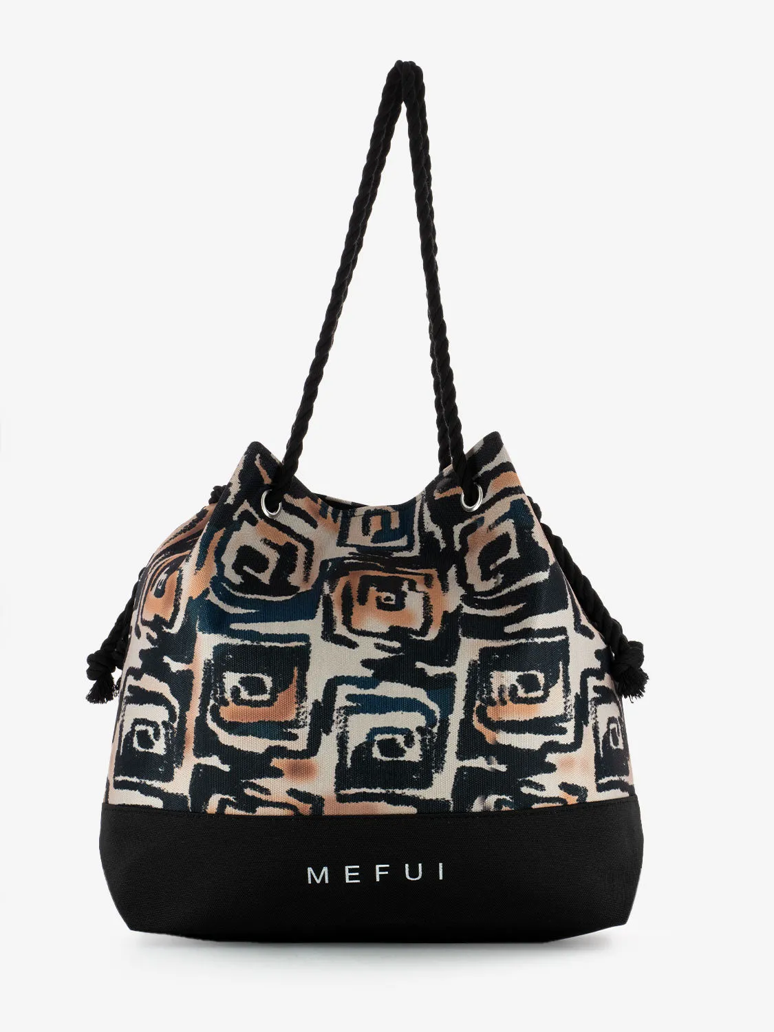 Beach bag fantasia nera
