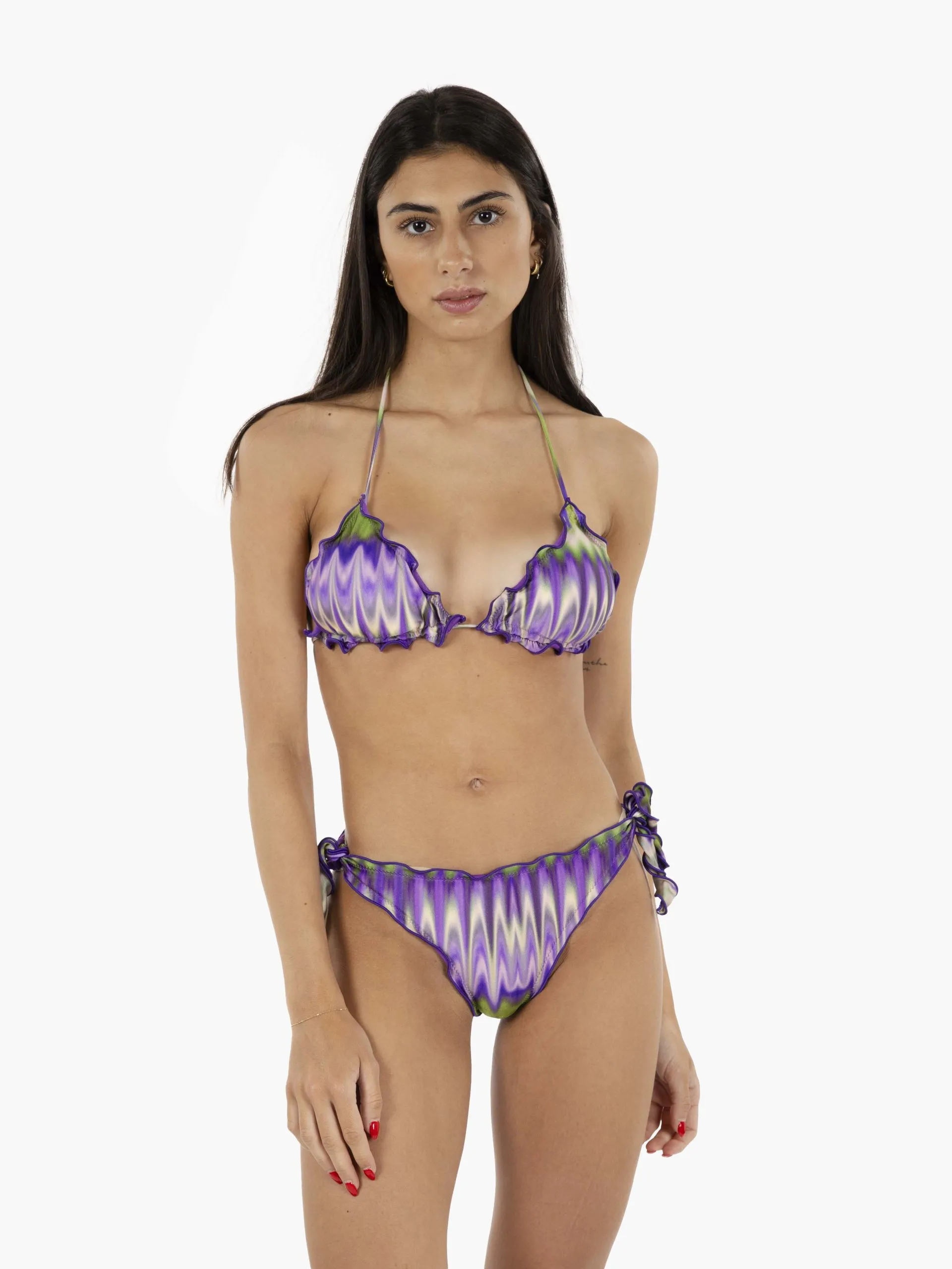 Bikini fantasia viola / verde