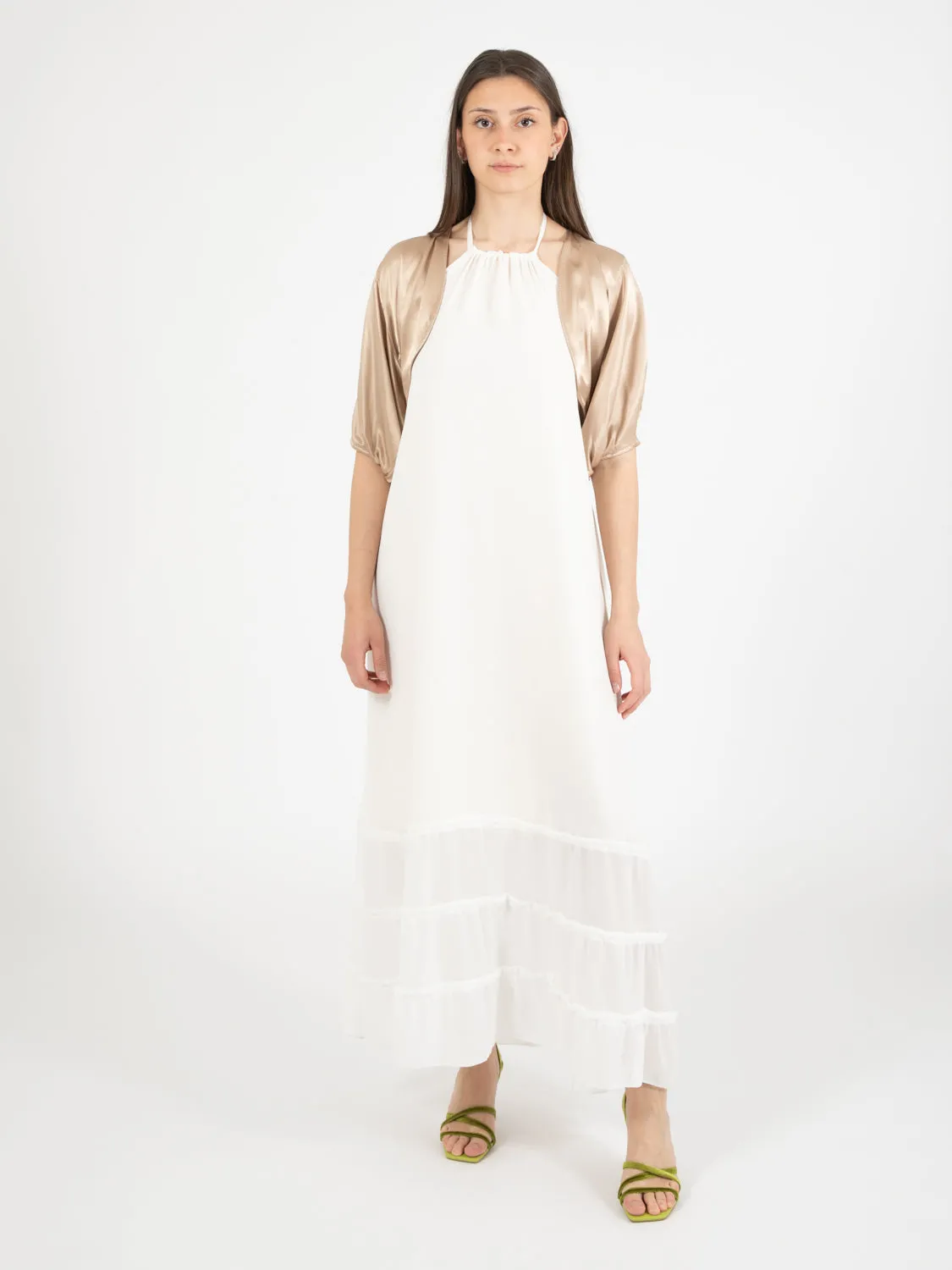 Coprispalle in viscosa bronzo