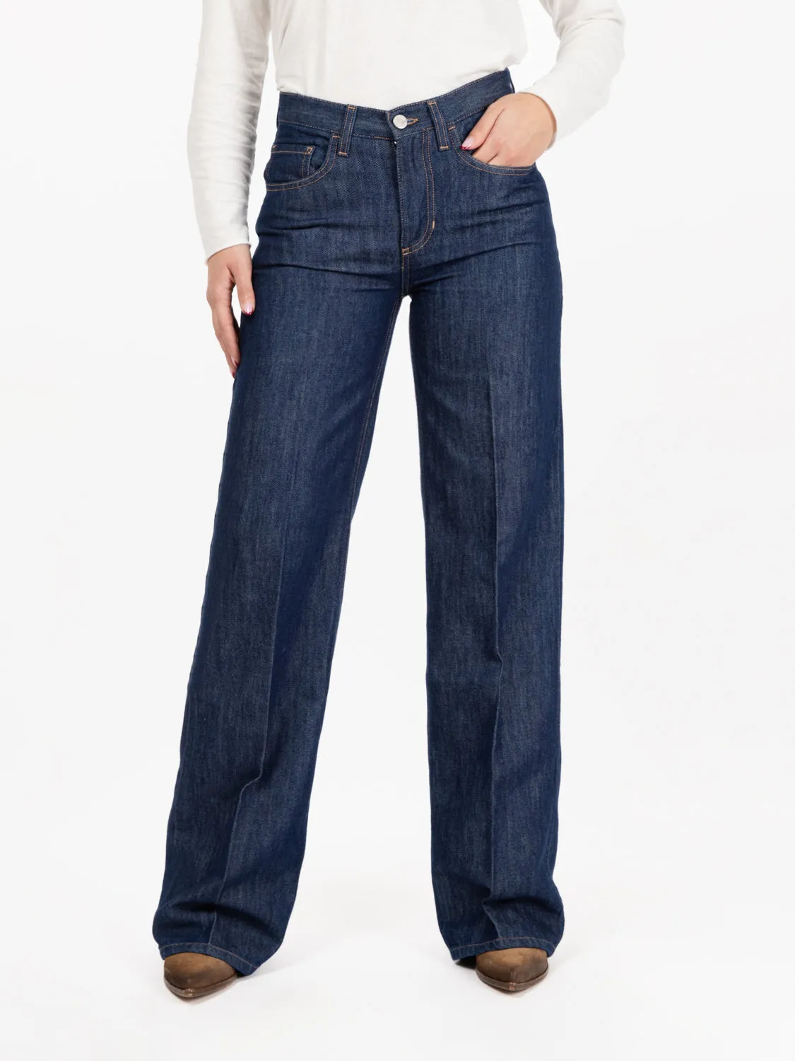 Jeans a palazzo Miranda denim blu
