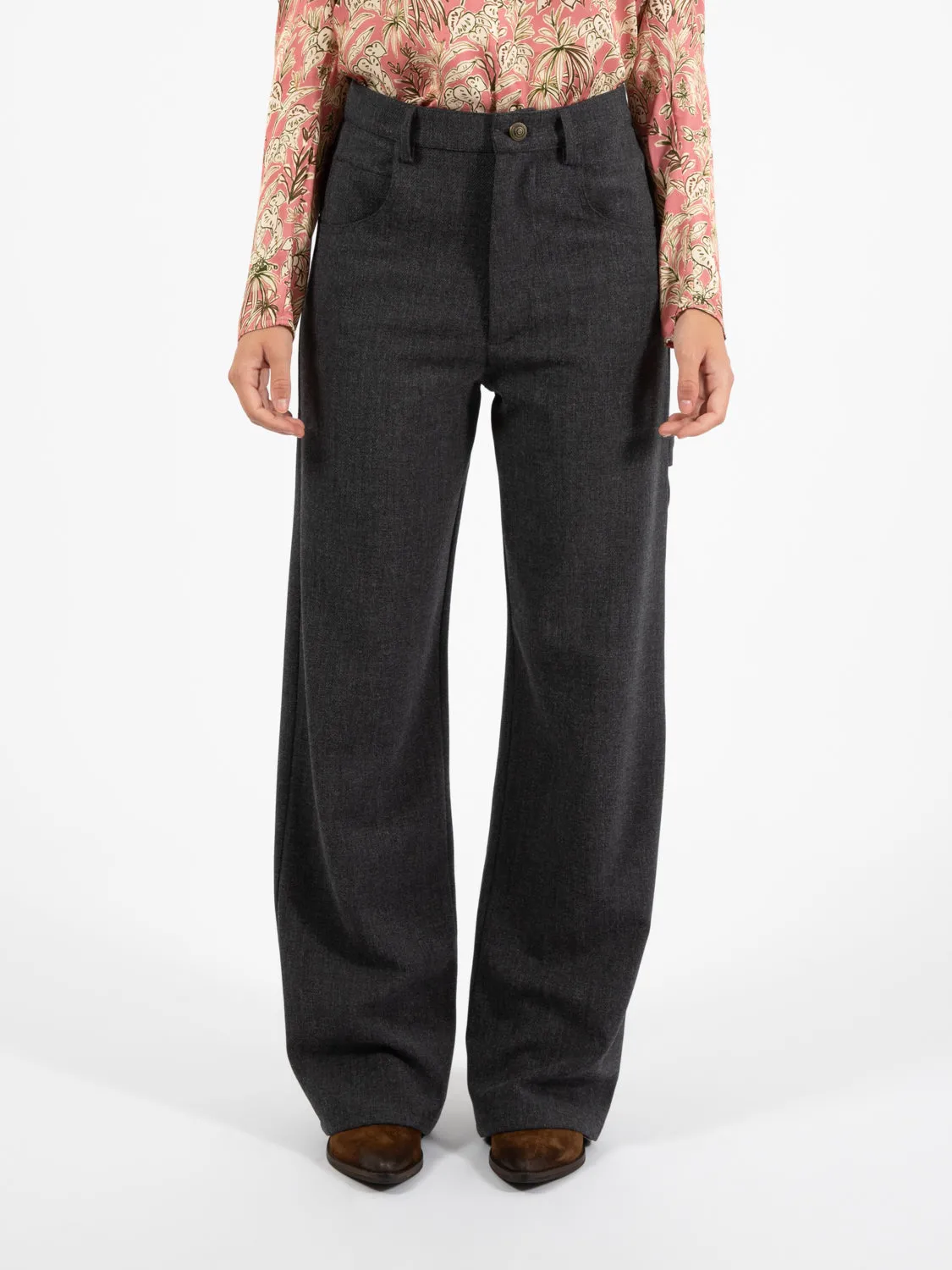 Pantalone a palazzo carpenter antracite