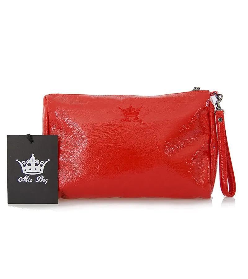 Mia Bag Beauty rossa in ecopelle effetto vernice