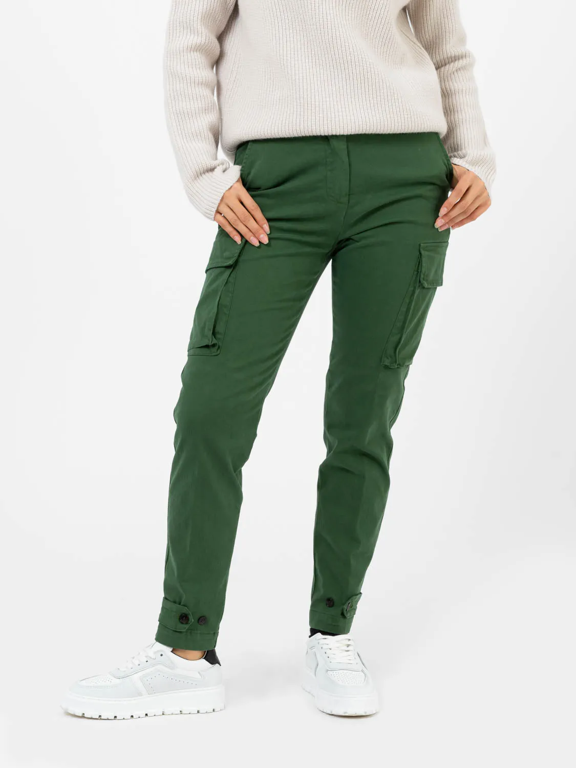 Pantaloni New Vintage Wool cargo verdi