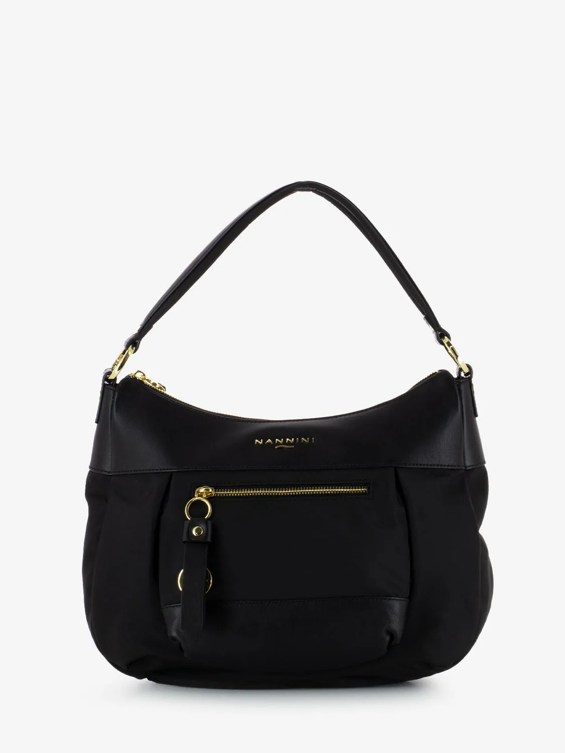 Borsa a spalla Liberty in nylon nero