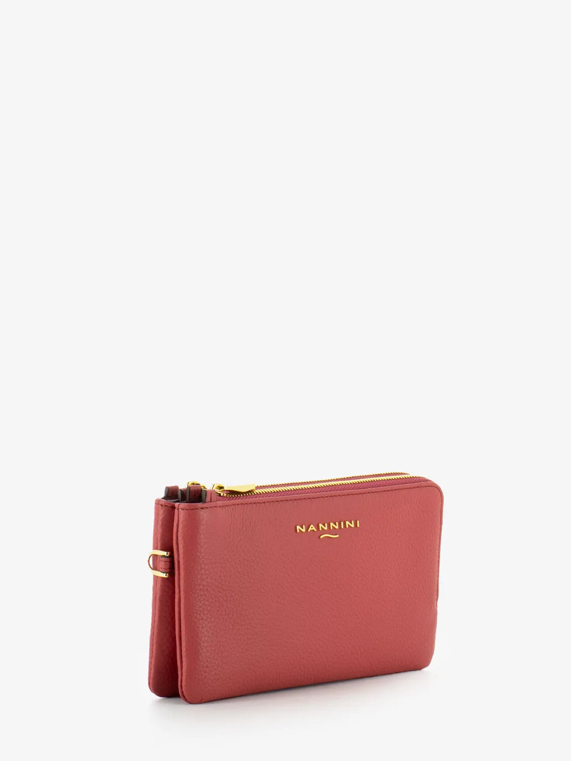 Portafoglio Wallis in pelle geranio