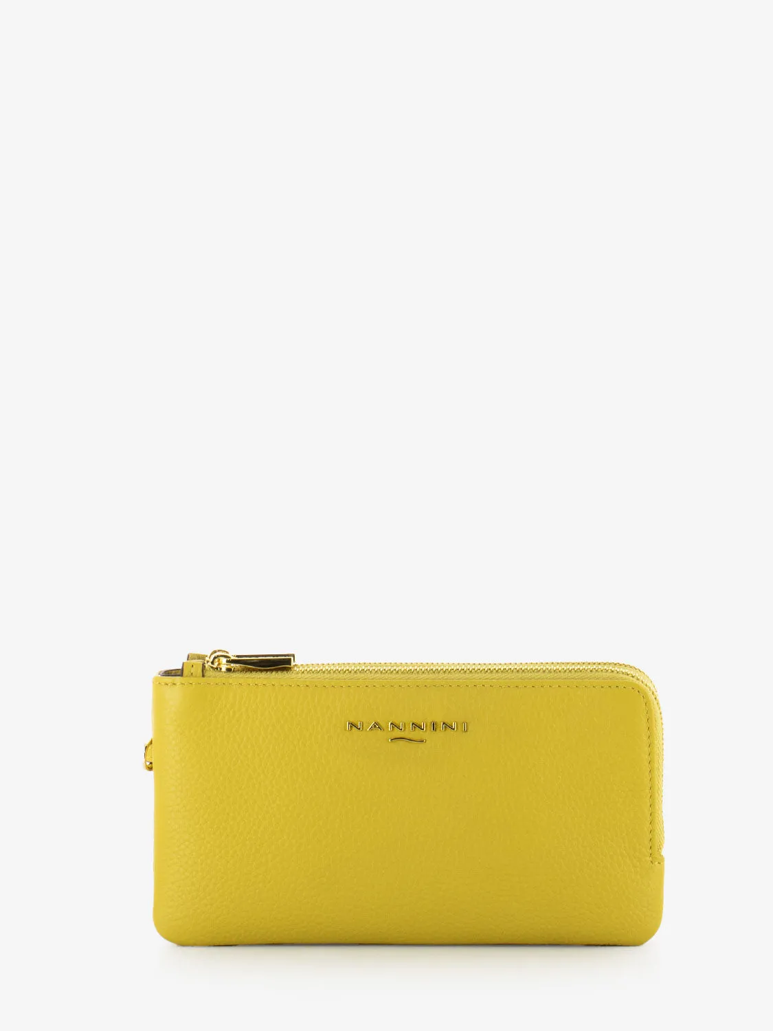 Portafoglio Wallis in pelle giallo