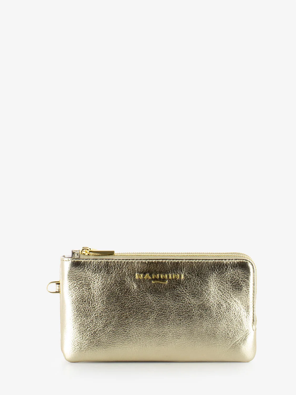 Portafoglio Wallis in pelle oro