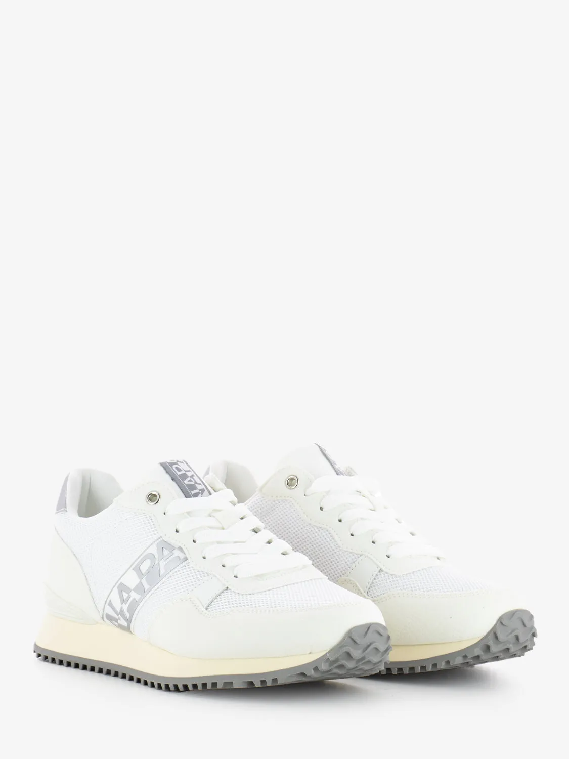 Sneakers W in mesh white / silver
