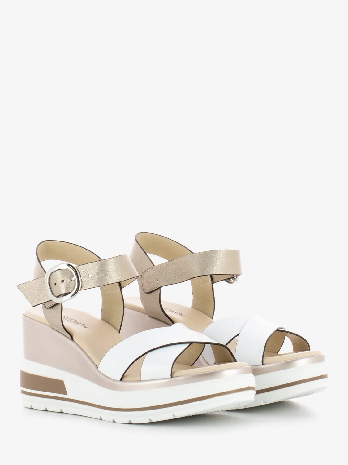 Sandalo con zeppa Loira bianco / saturn