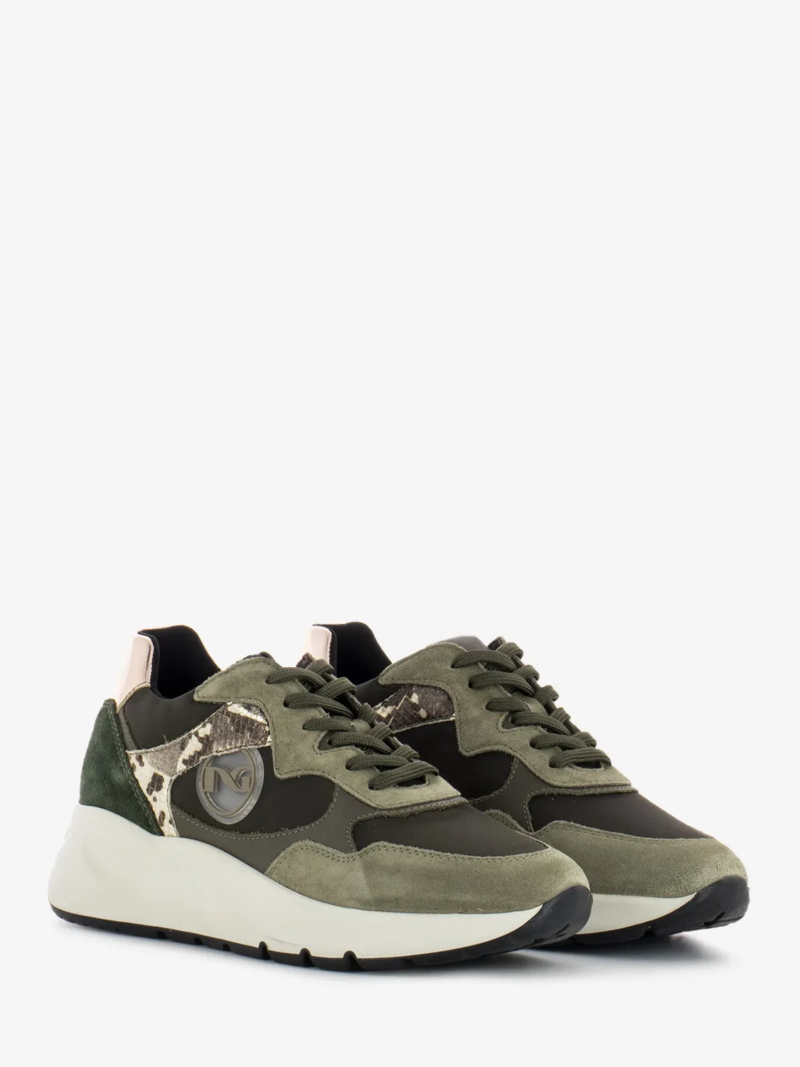 Sneakers velour stone new bomber / verdone