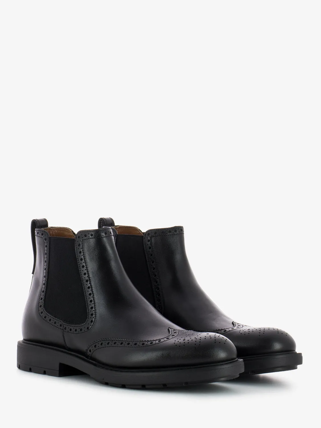 Tronchetto Ilcea con brogue nero
