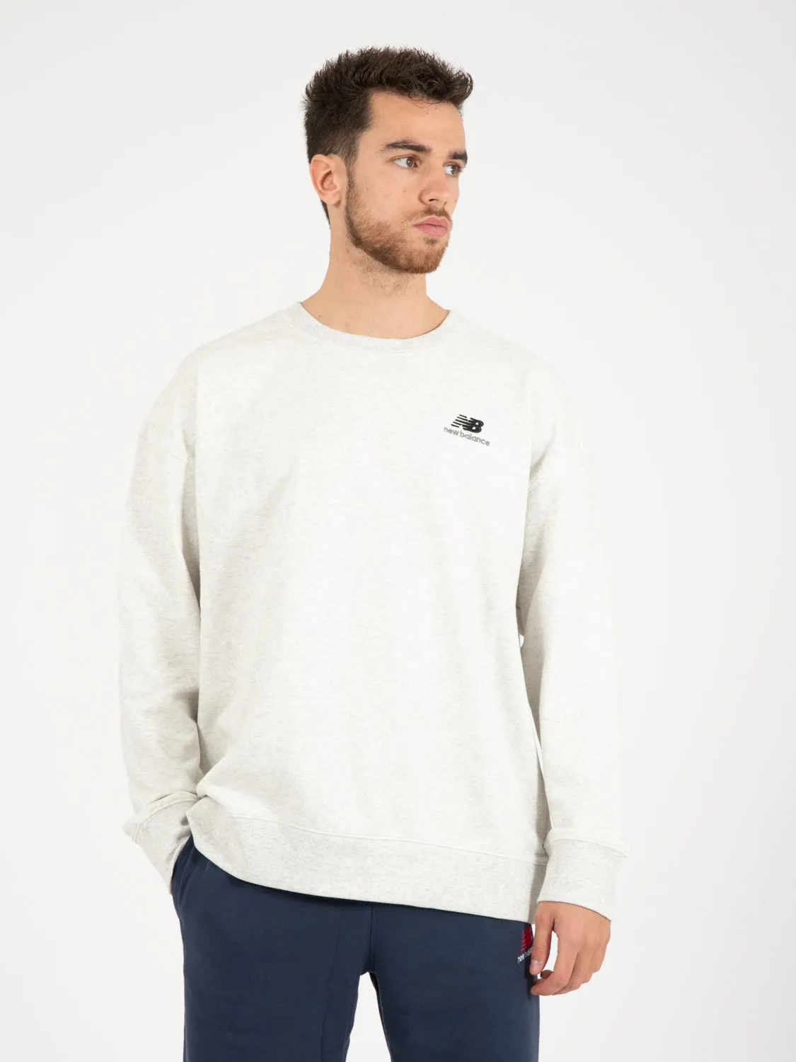 Uni-Ssential French Terry Crewneck Sweatshirt sea salt heather