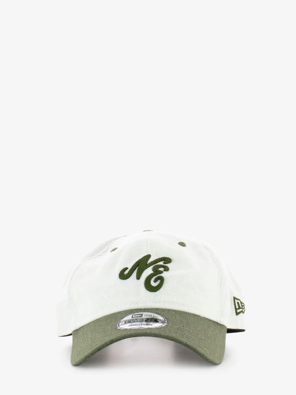 Cappellino linen script 9Twenty None white / green