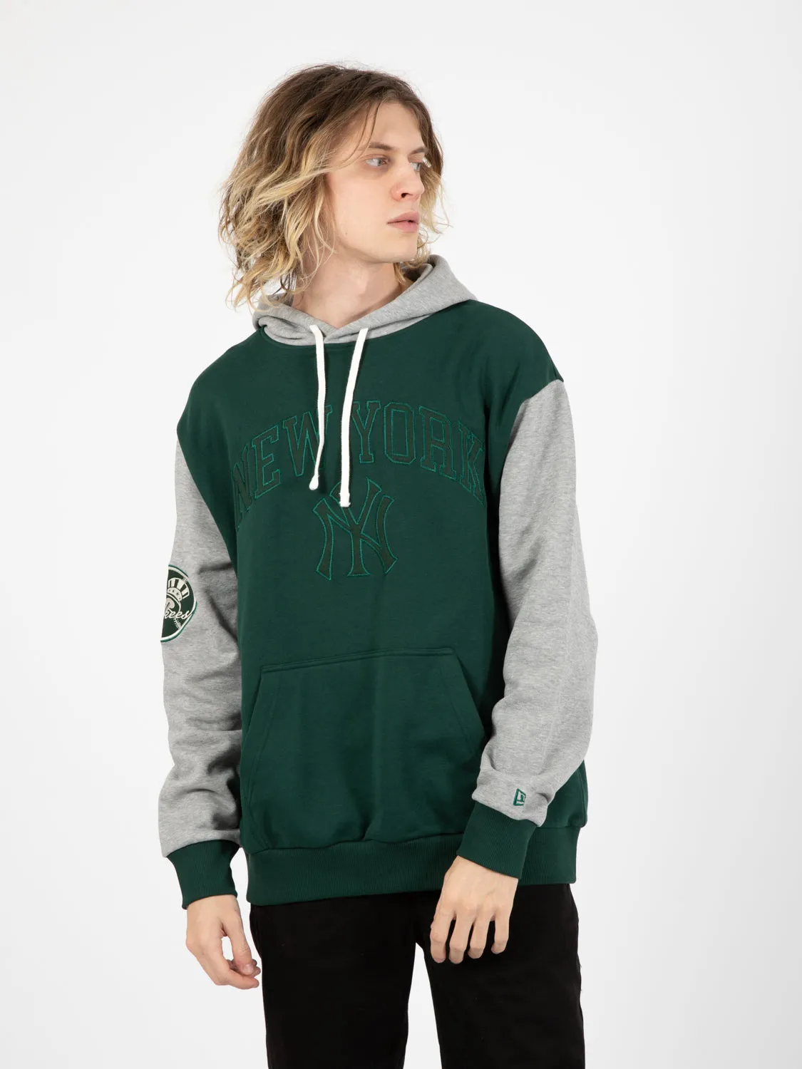 Felpa Oversize New York Yankees verde / grigio