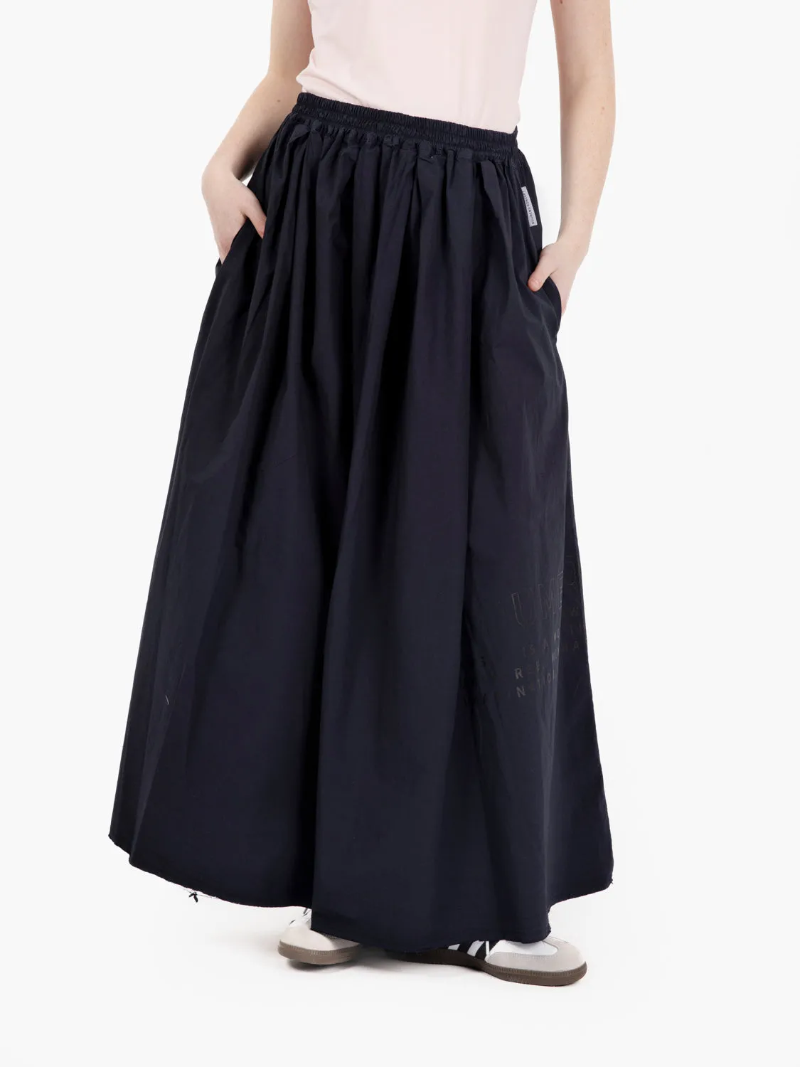 Gonna lunga ampia blu