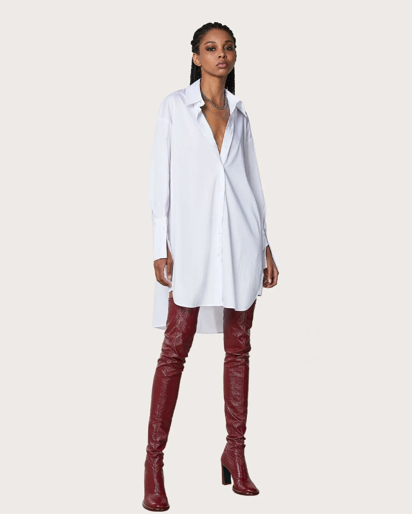 Patrizia Pepe Abito chemisier in cotone