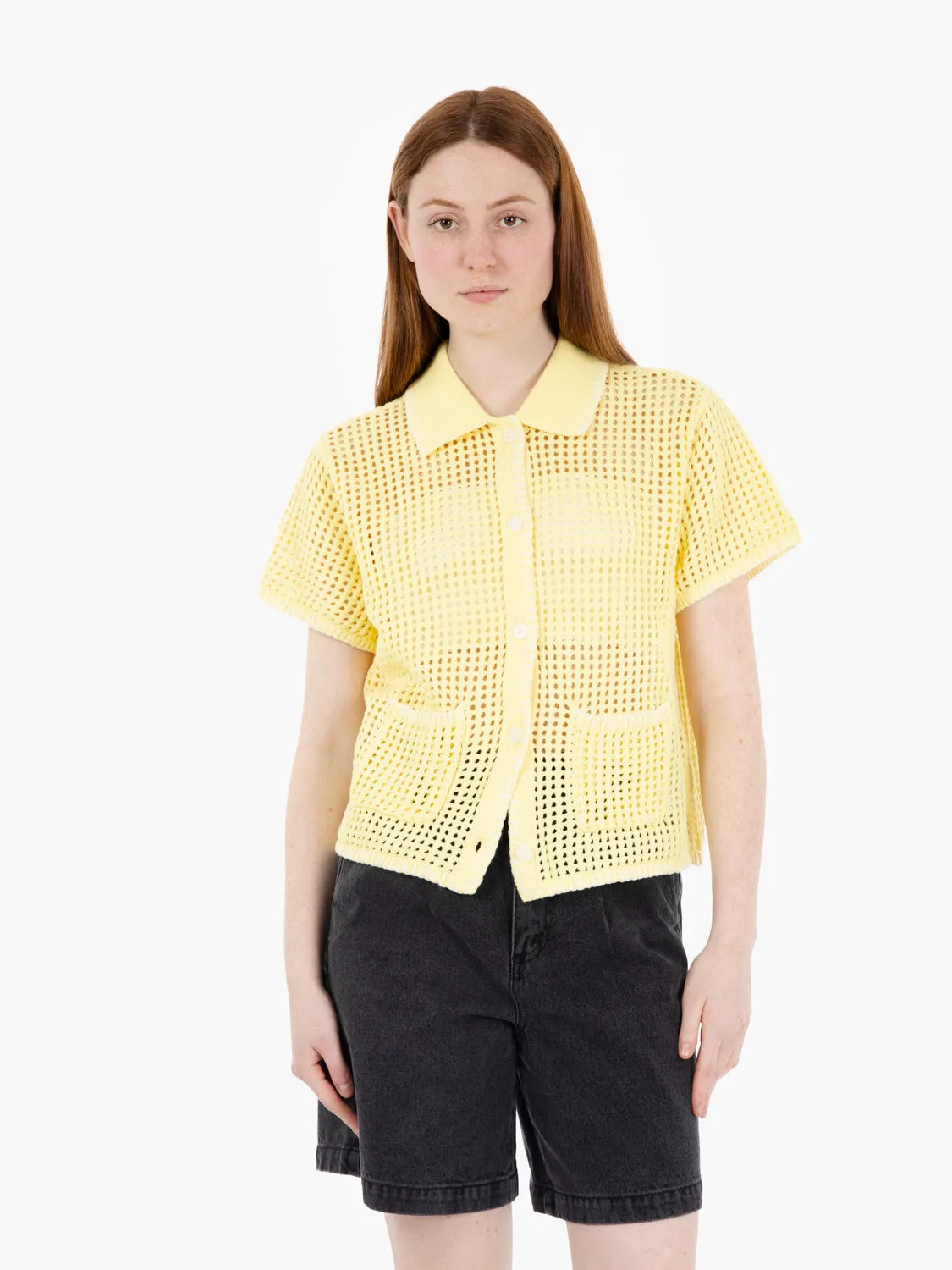 Camicia Pilar crochet yellow