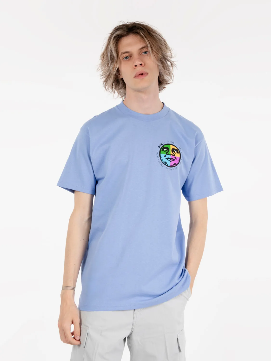 Classic t-shirt City Built digital violet