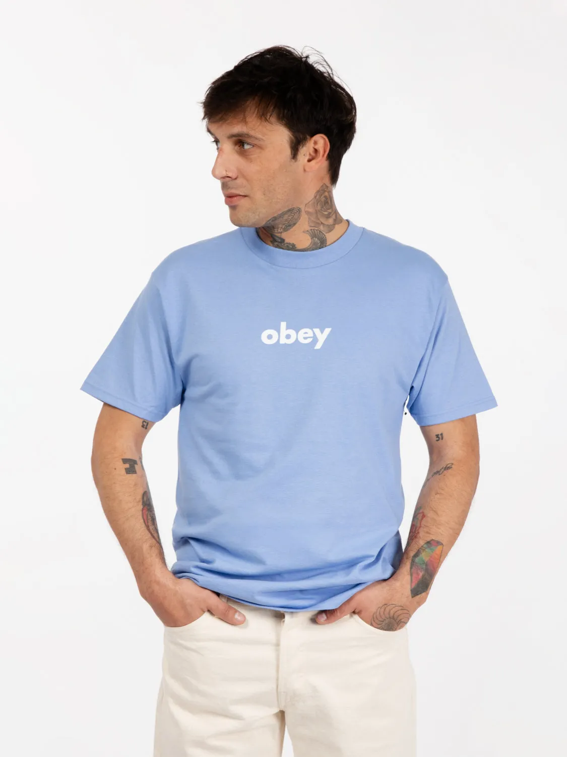 Classic t-shirt stampa logo digital violet