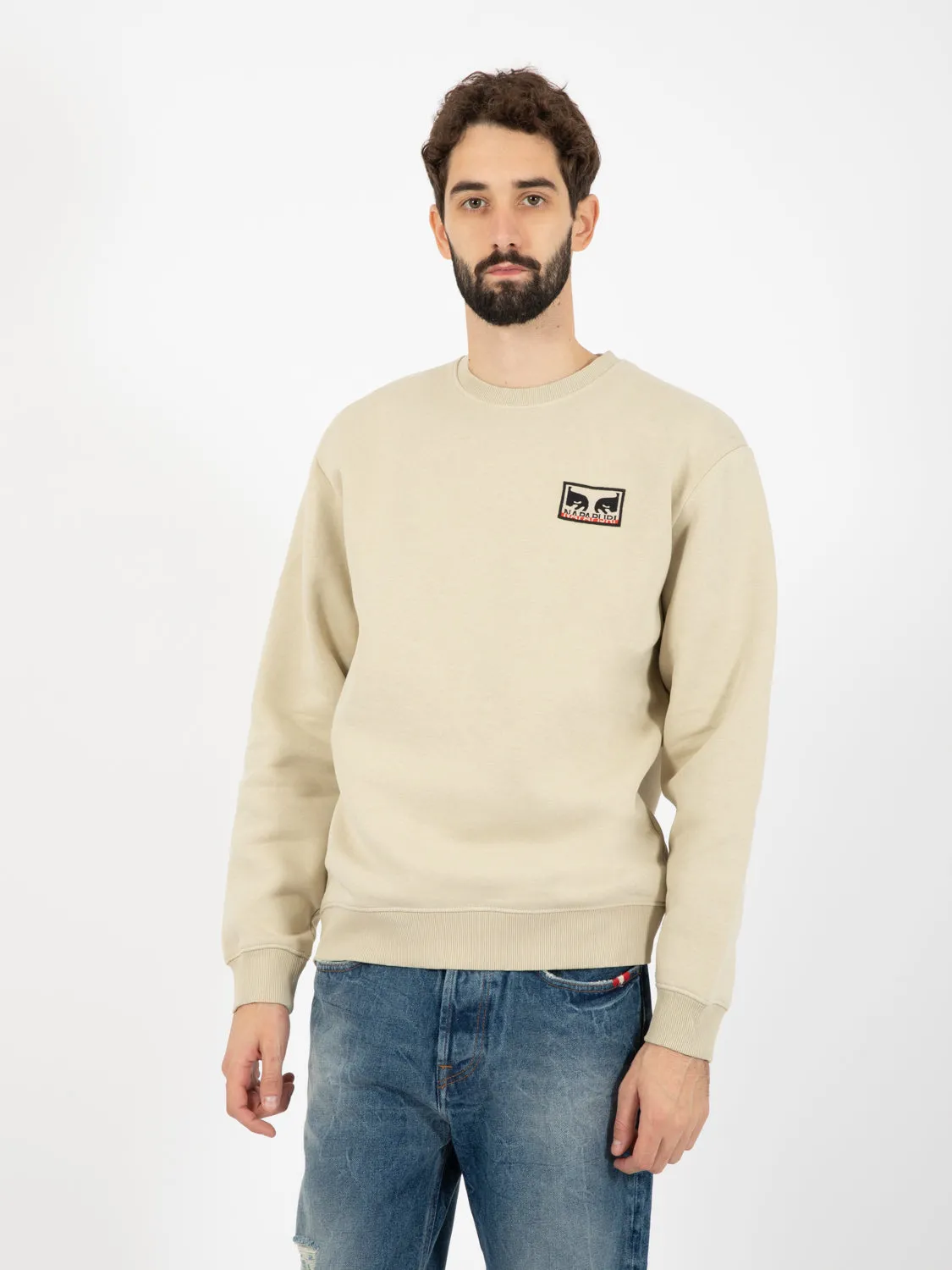Don't Just Watch It Burn Crew Fleece Cream