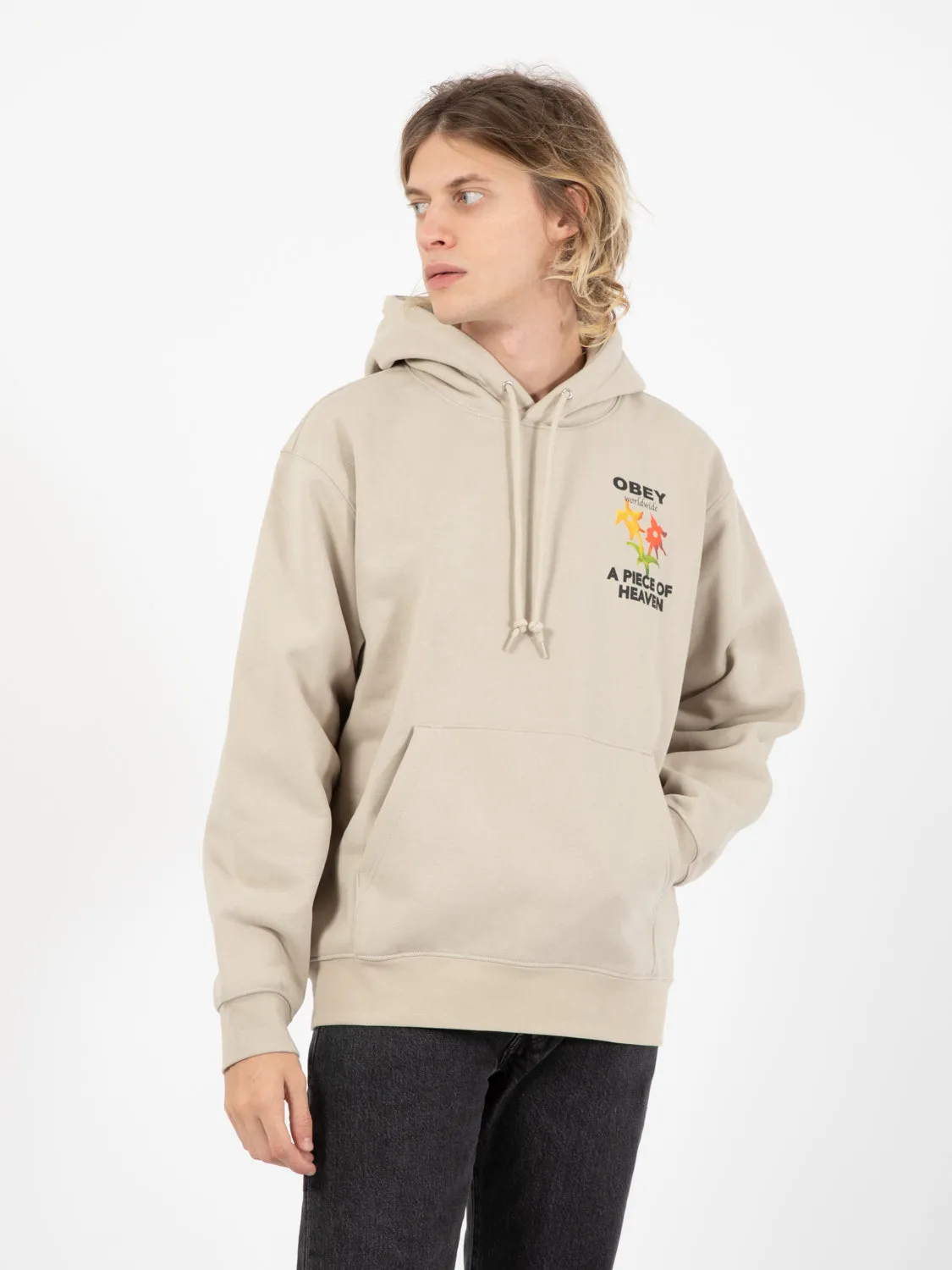 Felpa A Piece OF Heaver premium hooded fleece silver grey
