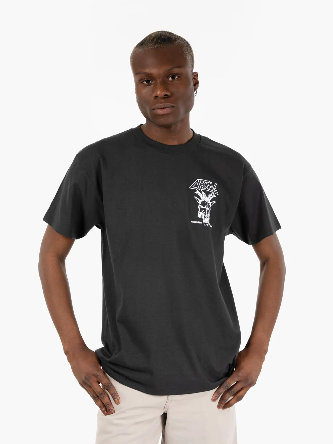 "Harbinger of peace" tee vintage black