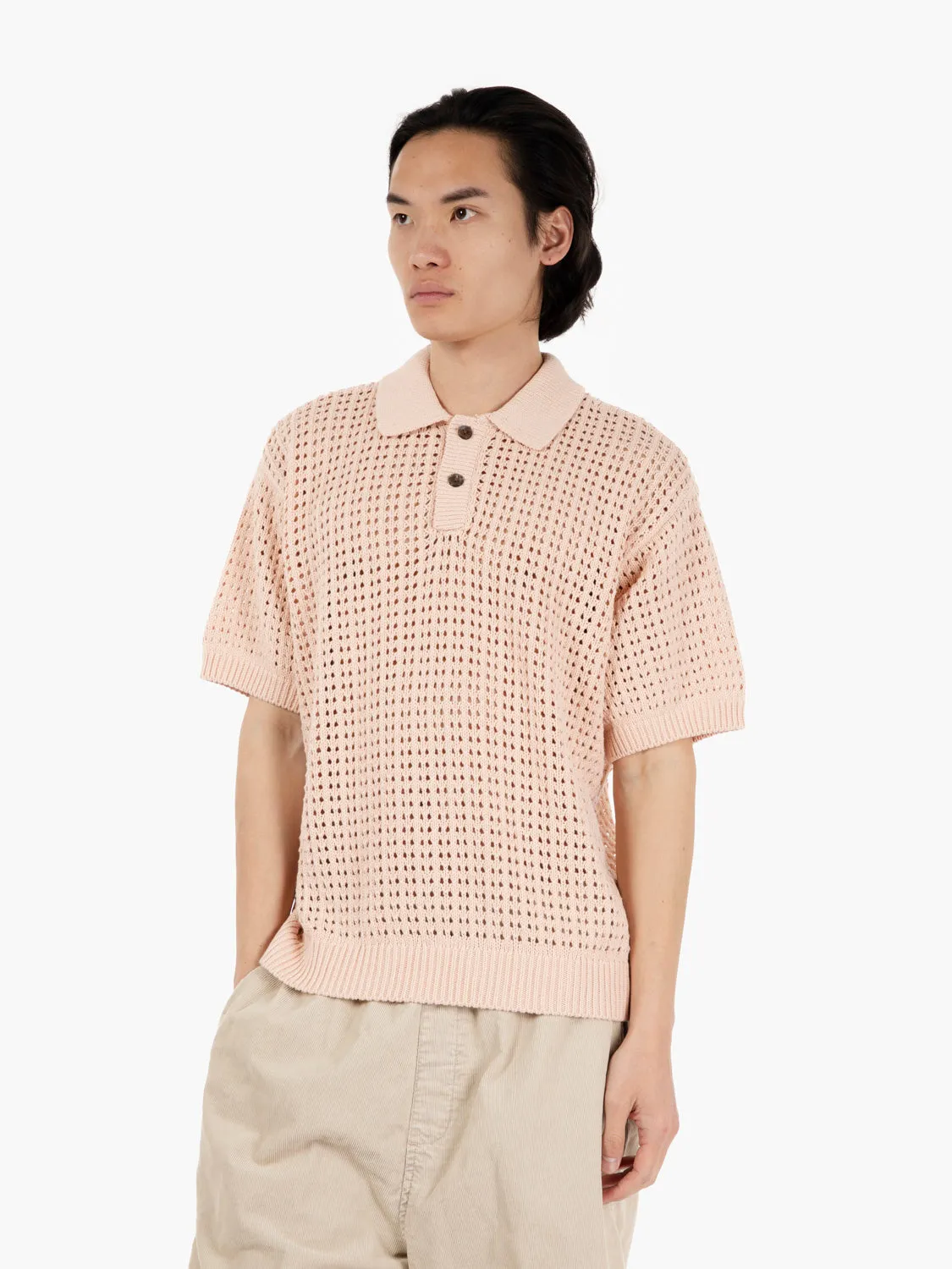 Polo crochet Kody pink