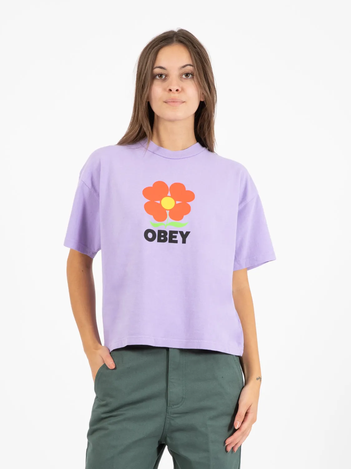 T-shirt Growth Custom Crop Tee digital lavender