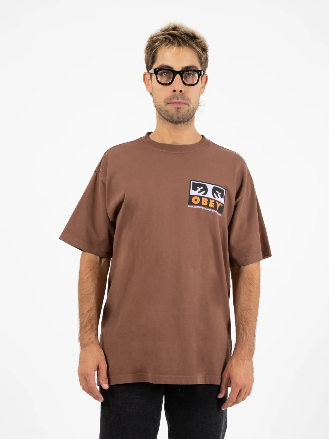 T-shirt Subvert Heavyweight classic box tee sepia