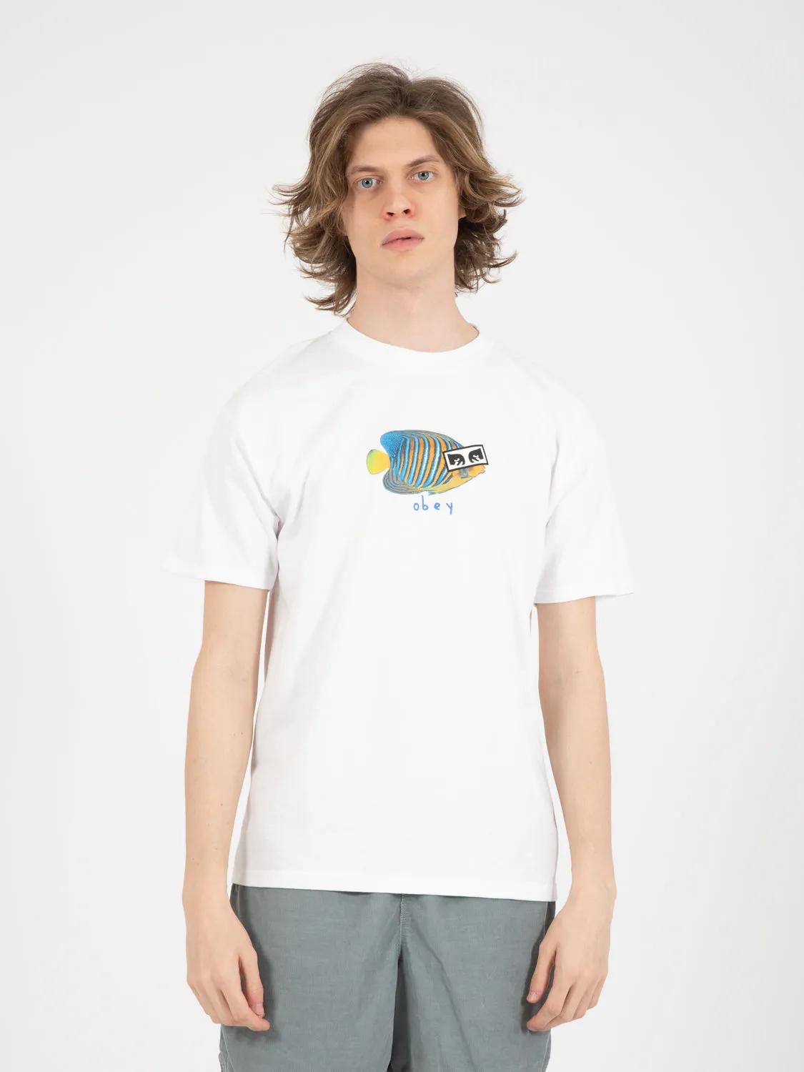 T-shirt tropical fish classic white