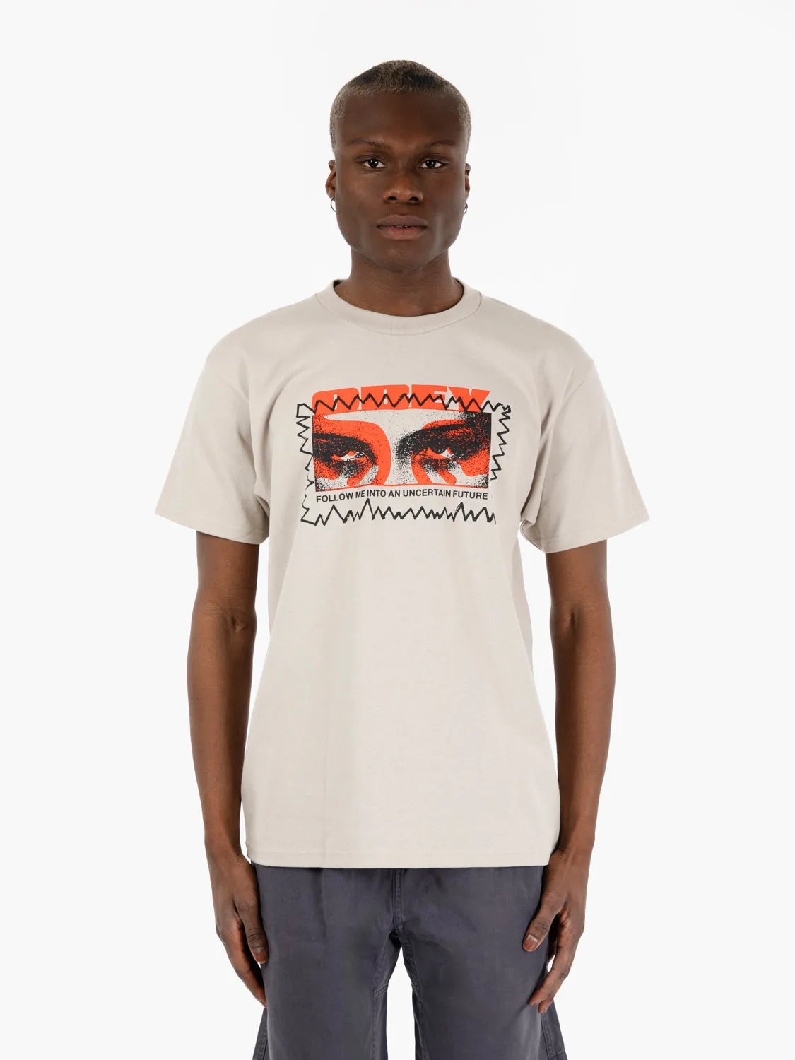 "Vital signs" tee silver grey