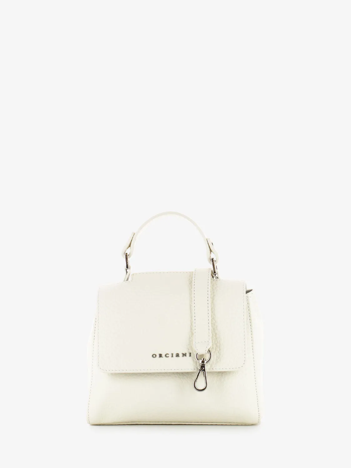 Borsa a mano mini Sveva Soft bianco