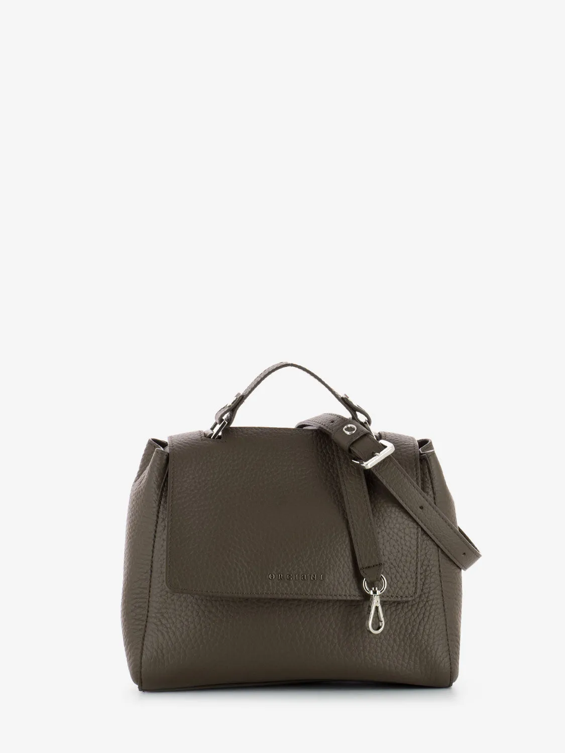 Borsa a mano piccola Sveva Soft legno