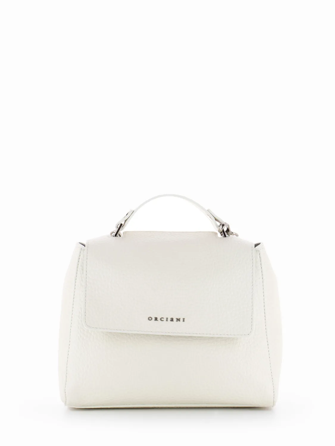 Borsa a mano Sveva Soft piccola bianco