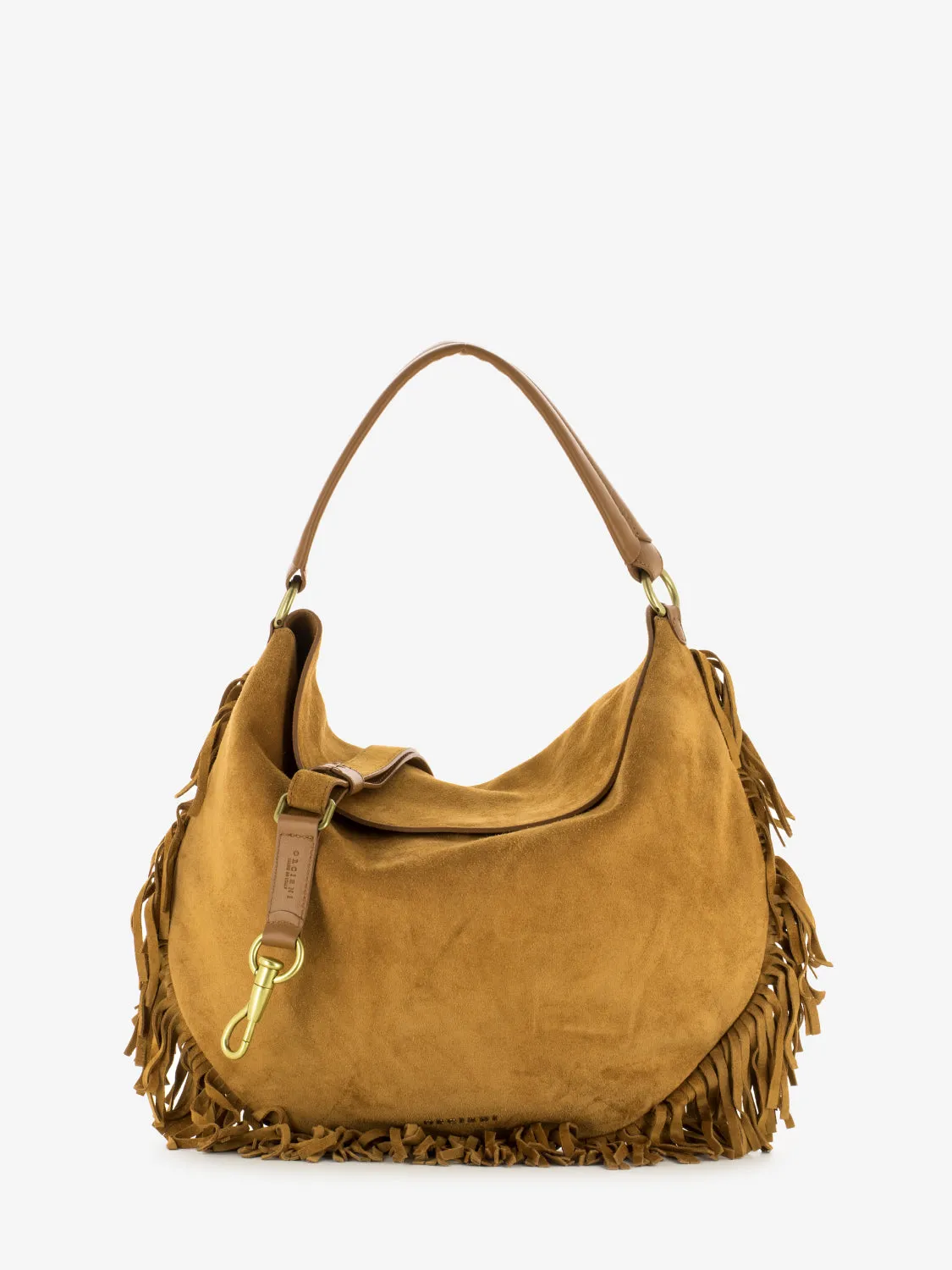 Borsa a spalla Ping Naif Fringe ambra