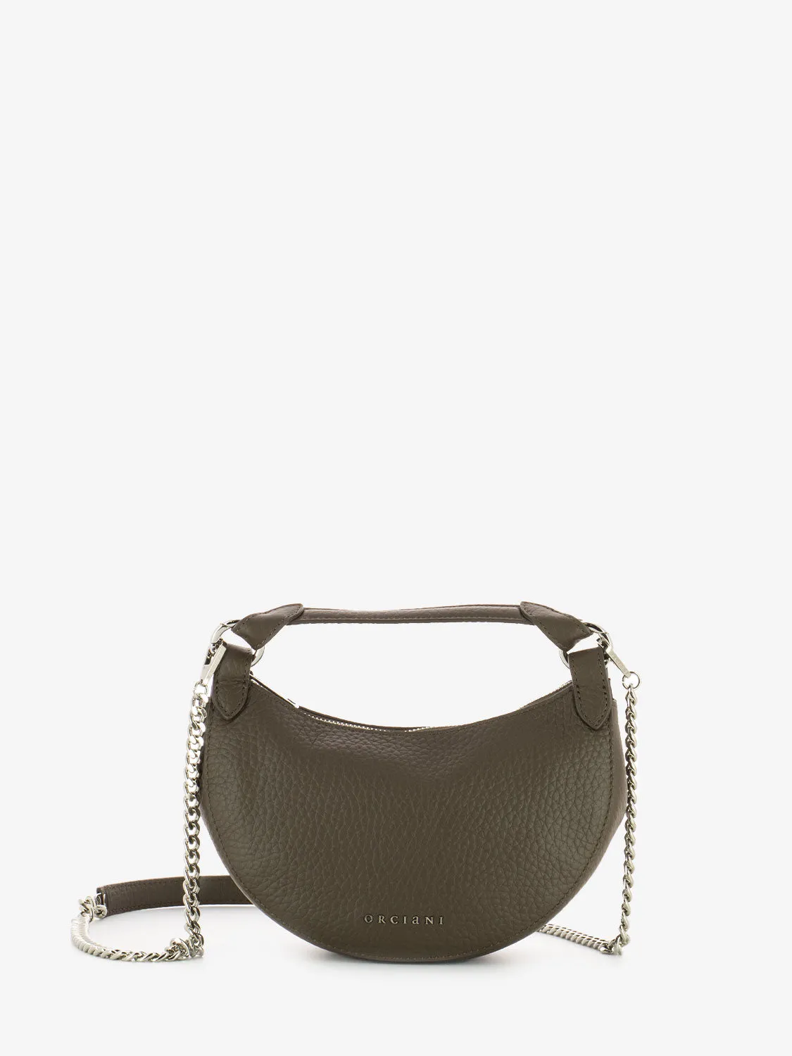 Mini bag dumpling soft marrone