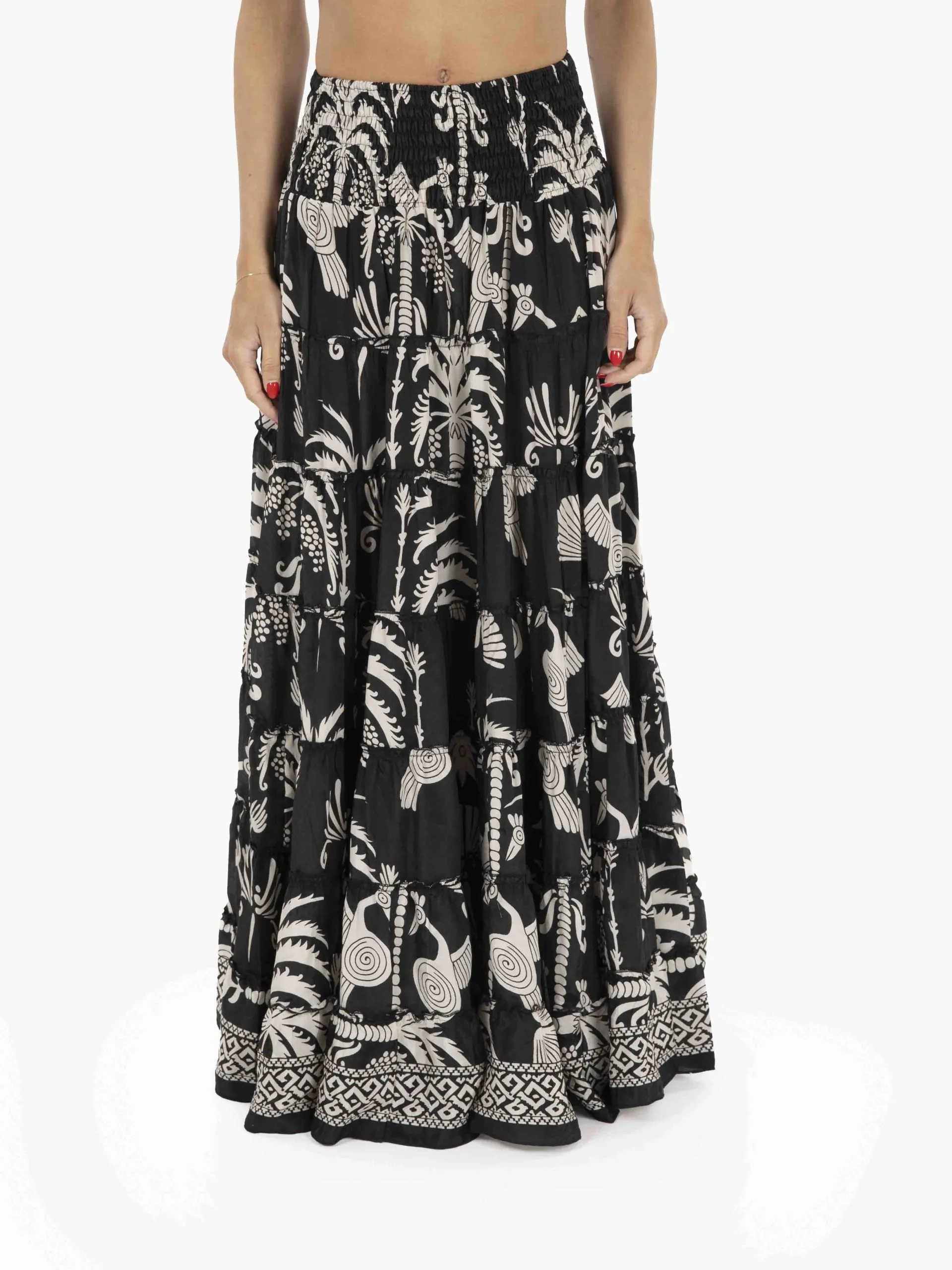 Gonna lunga a balze nera