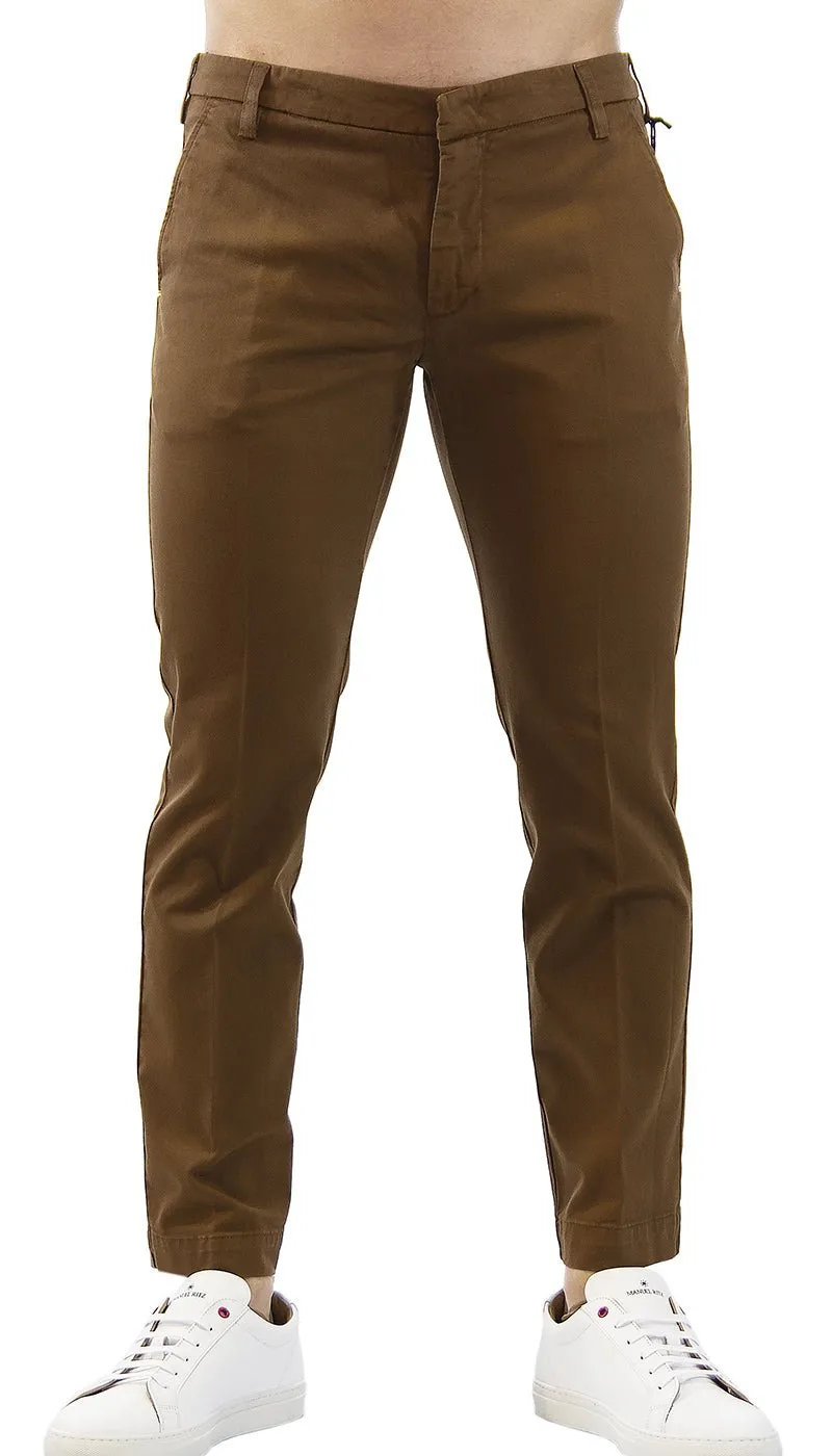 Pantalone uomo Entre Amis in gabardine di cotone tasca america corto. P218188/292