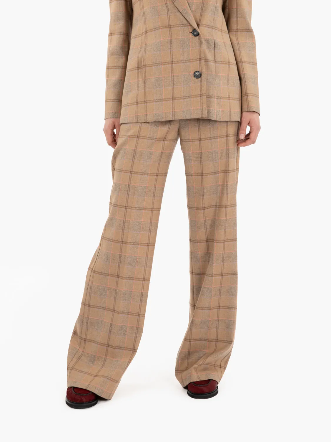 Pantaloni Odissey brown check