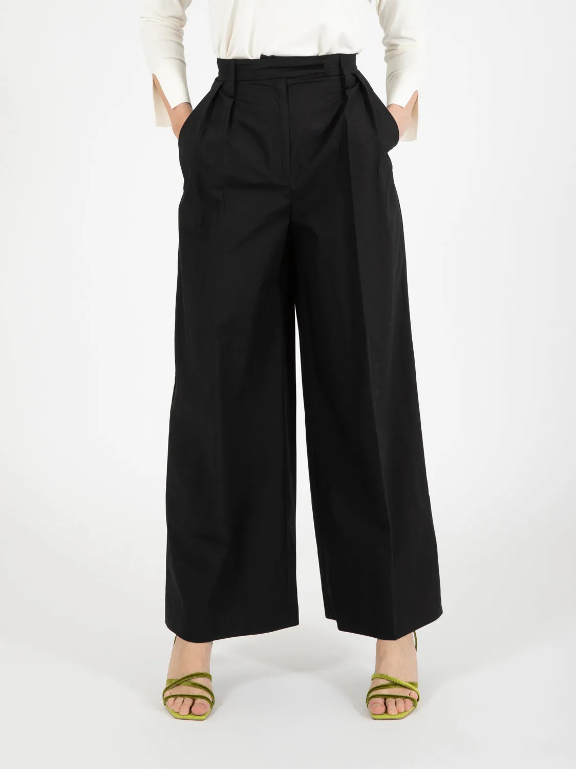 Pantaloni palazzo oversize neri