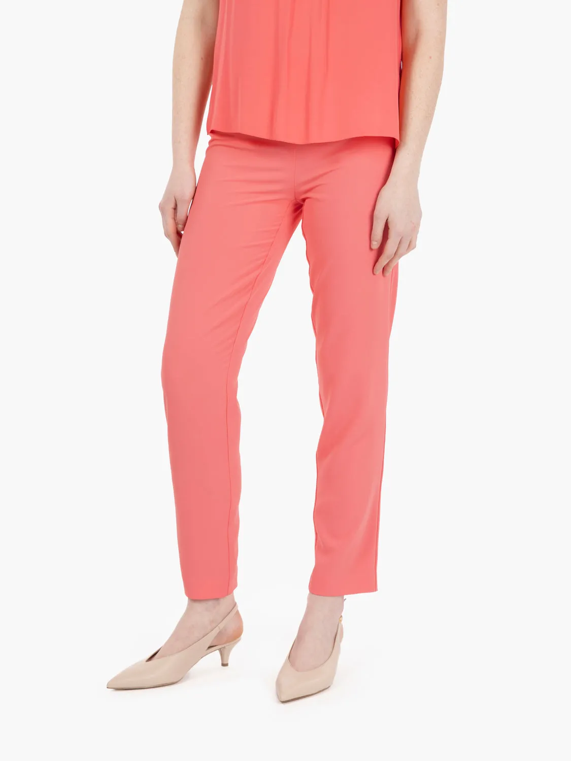 Pantaloni skinny sugar coral