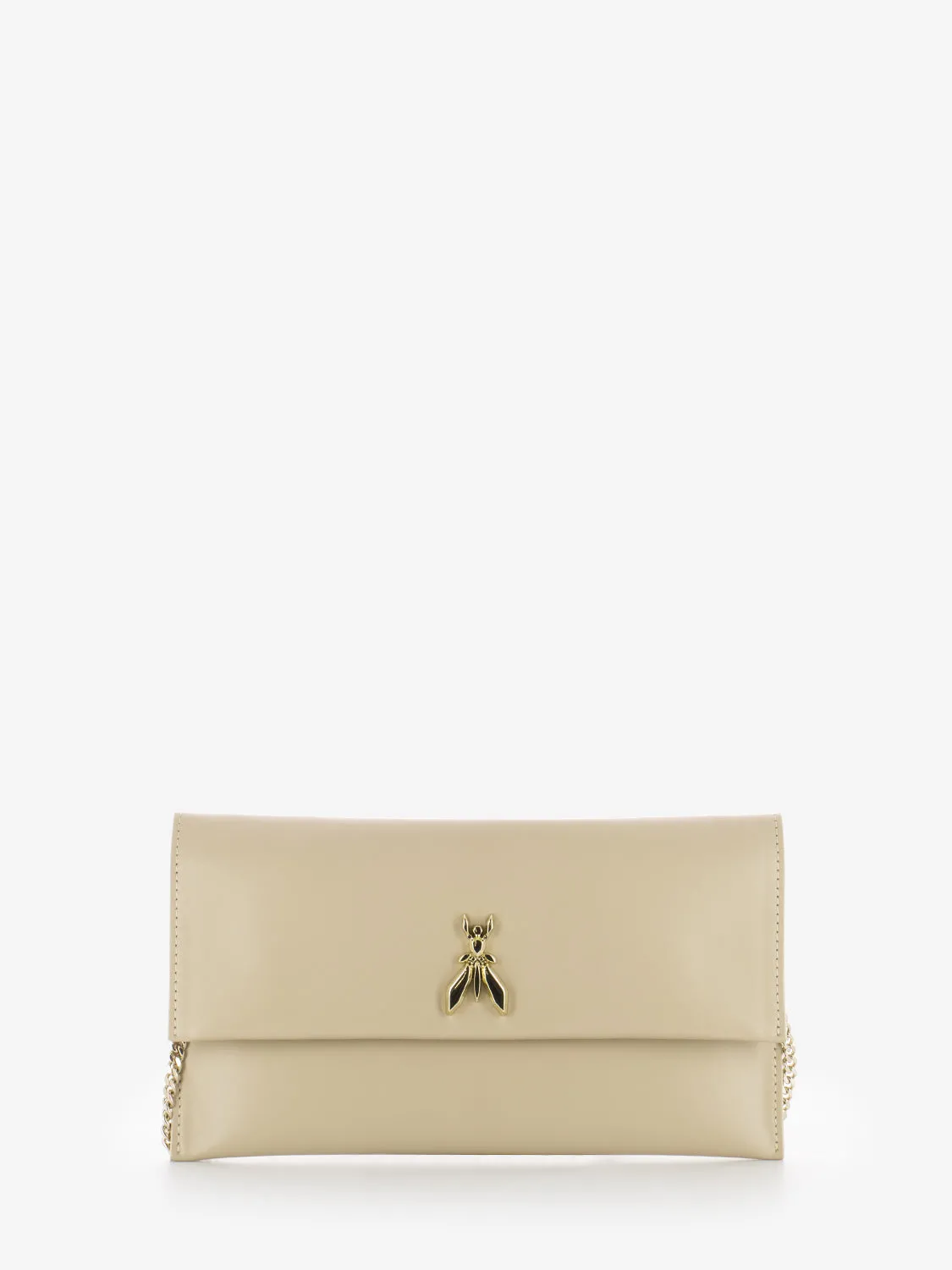 Pochette in pelle ocean sand