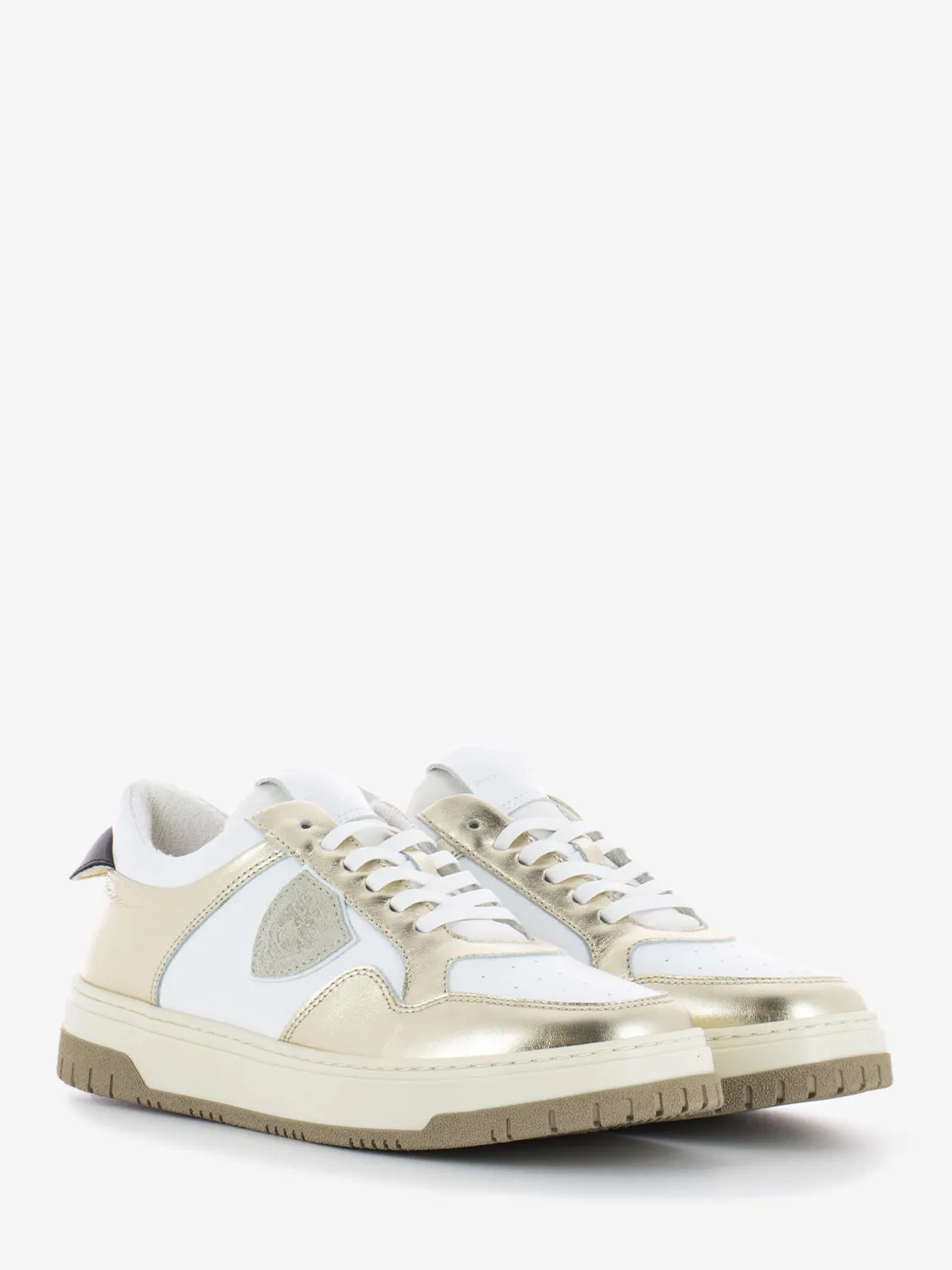 Lyon laminè white / gold / black / beige