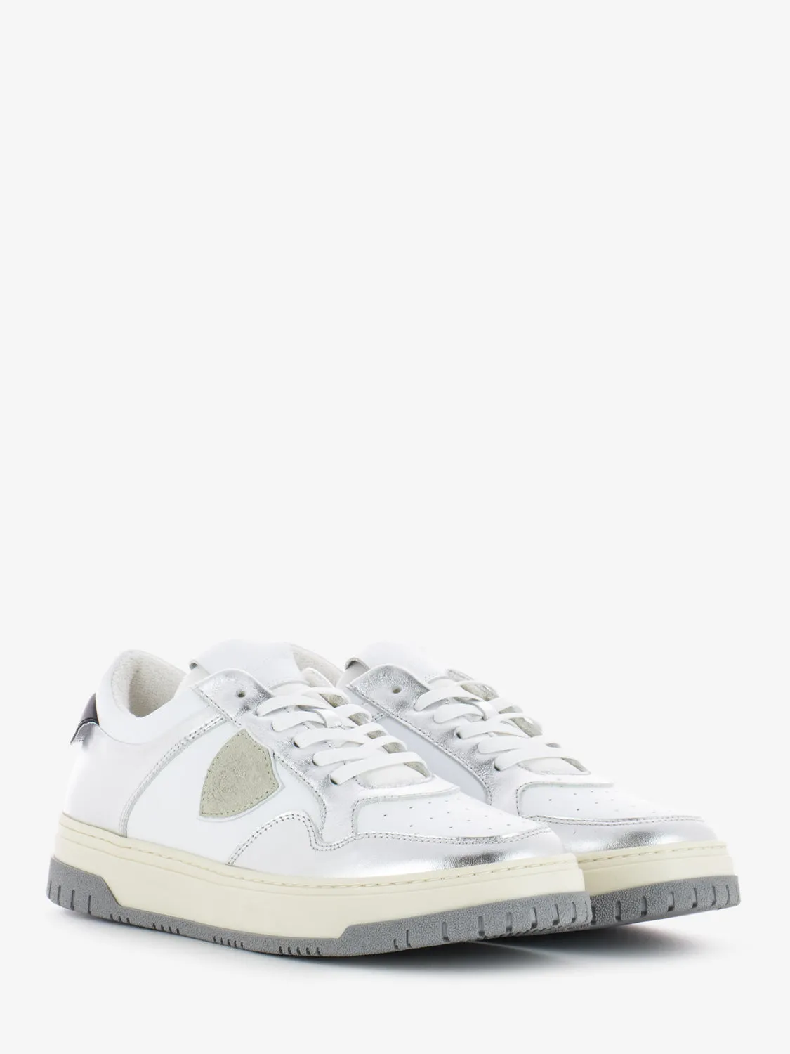 Lyon laminè white / silver / black / beige