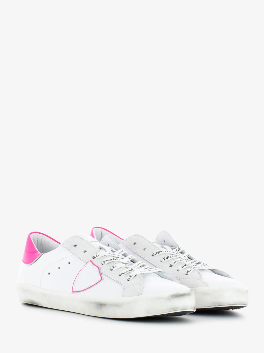 Prsx Veau white / neon pink / silver