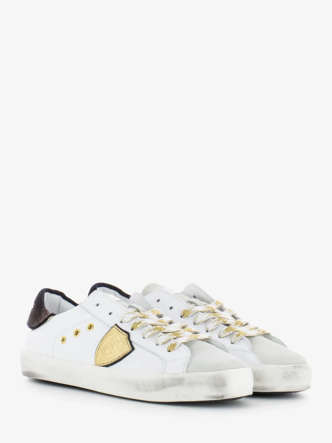 Prsx Velour mixage white / brown / gold / black