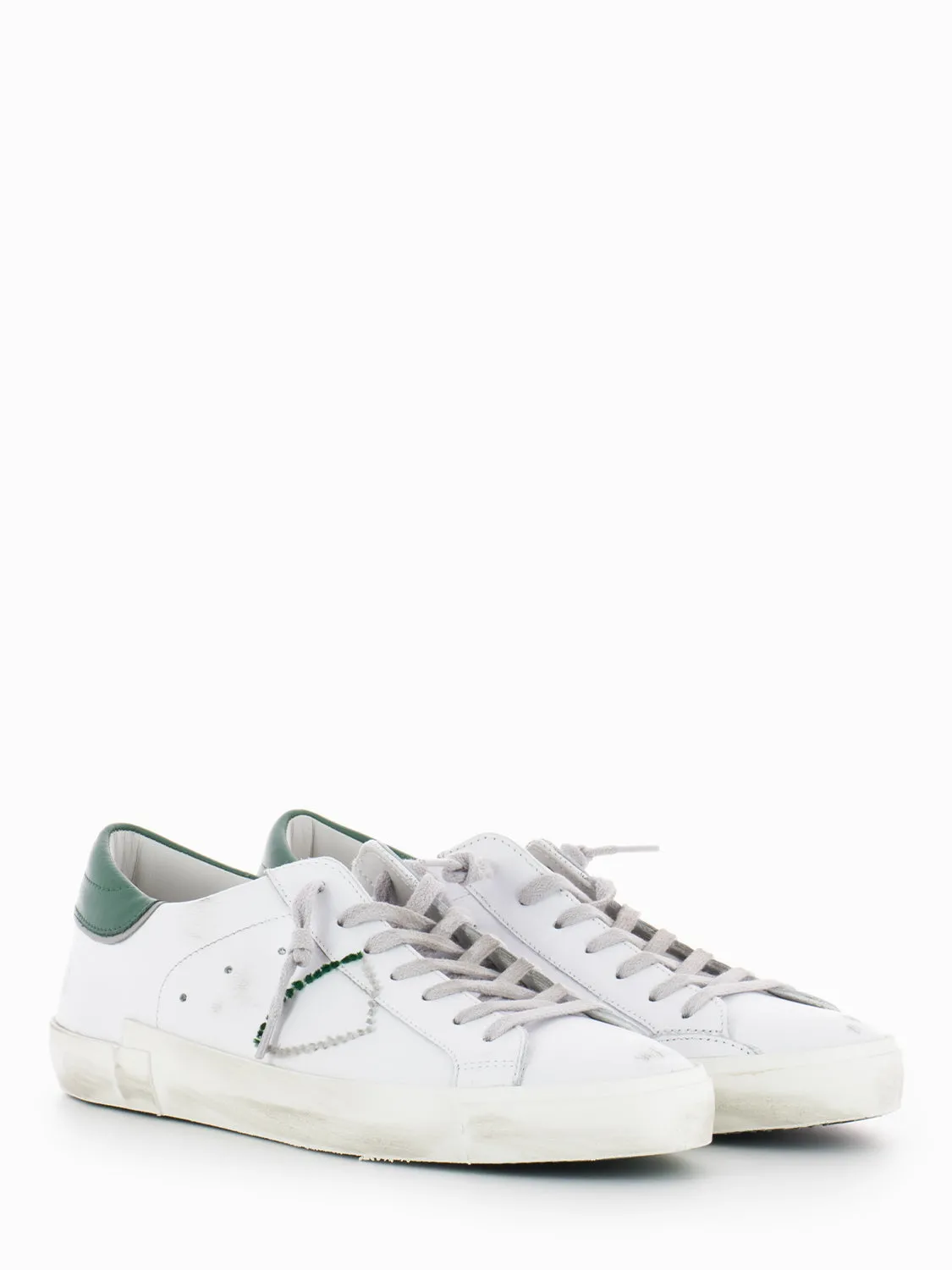 Prsx low broderie pop blanc / vert