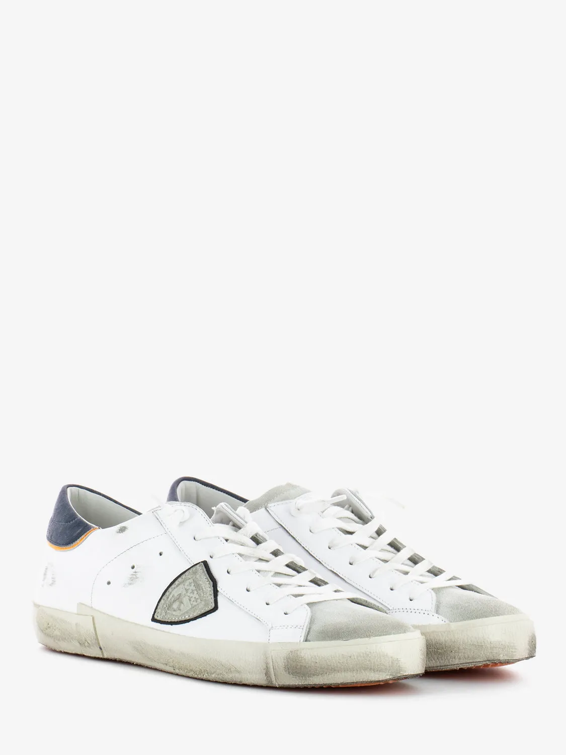 Prsx low man veau vintage blanc / bleu