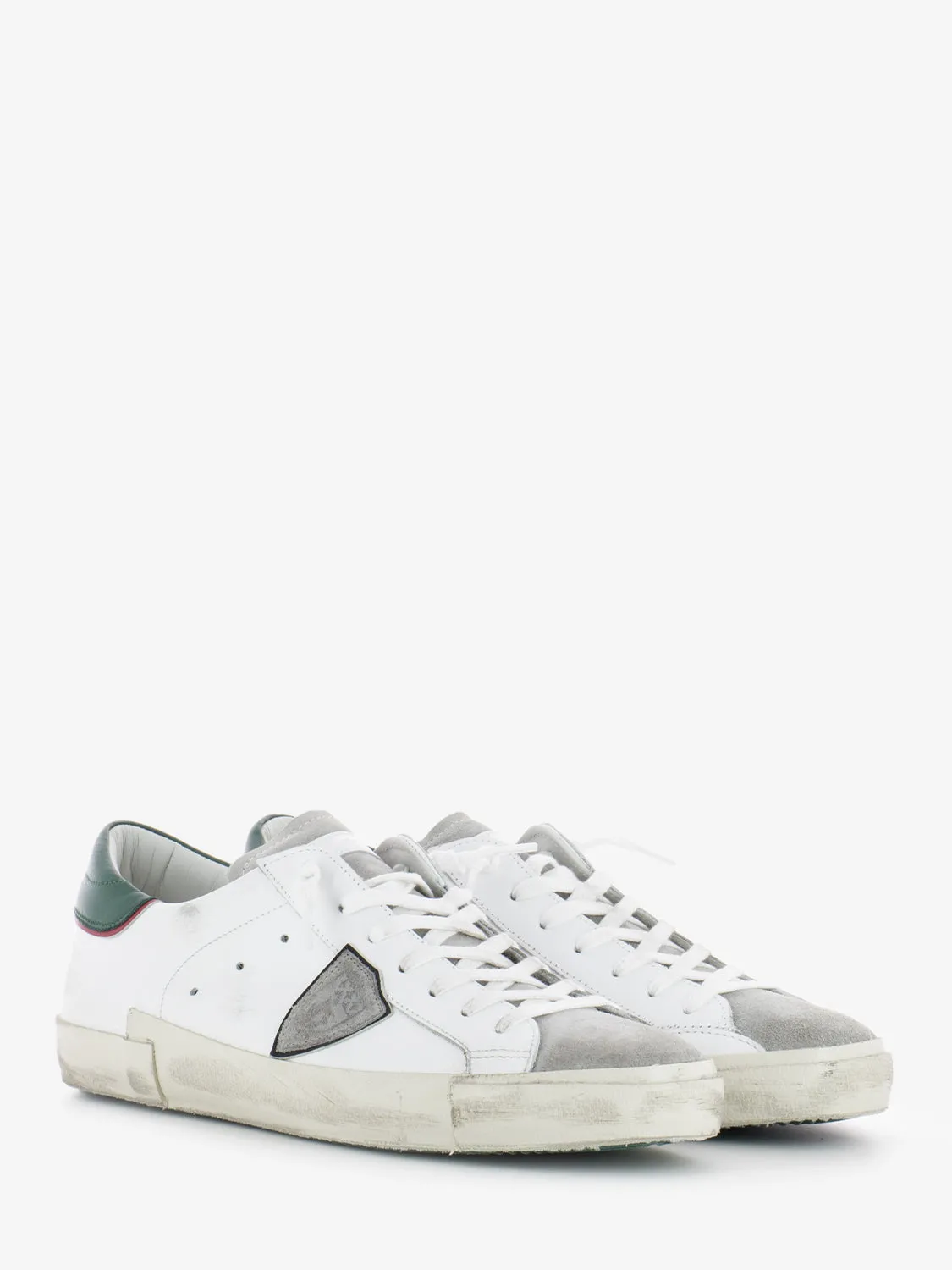 Prsx low man veau vintage blanc / vert
