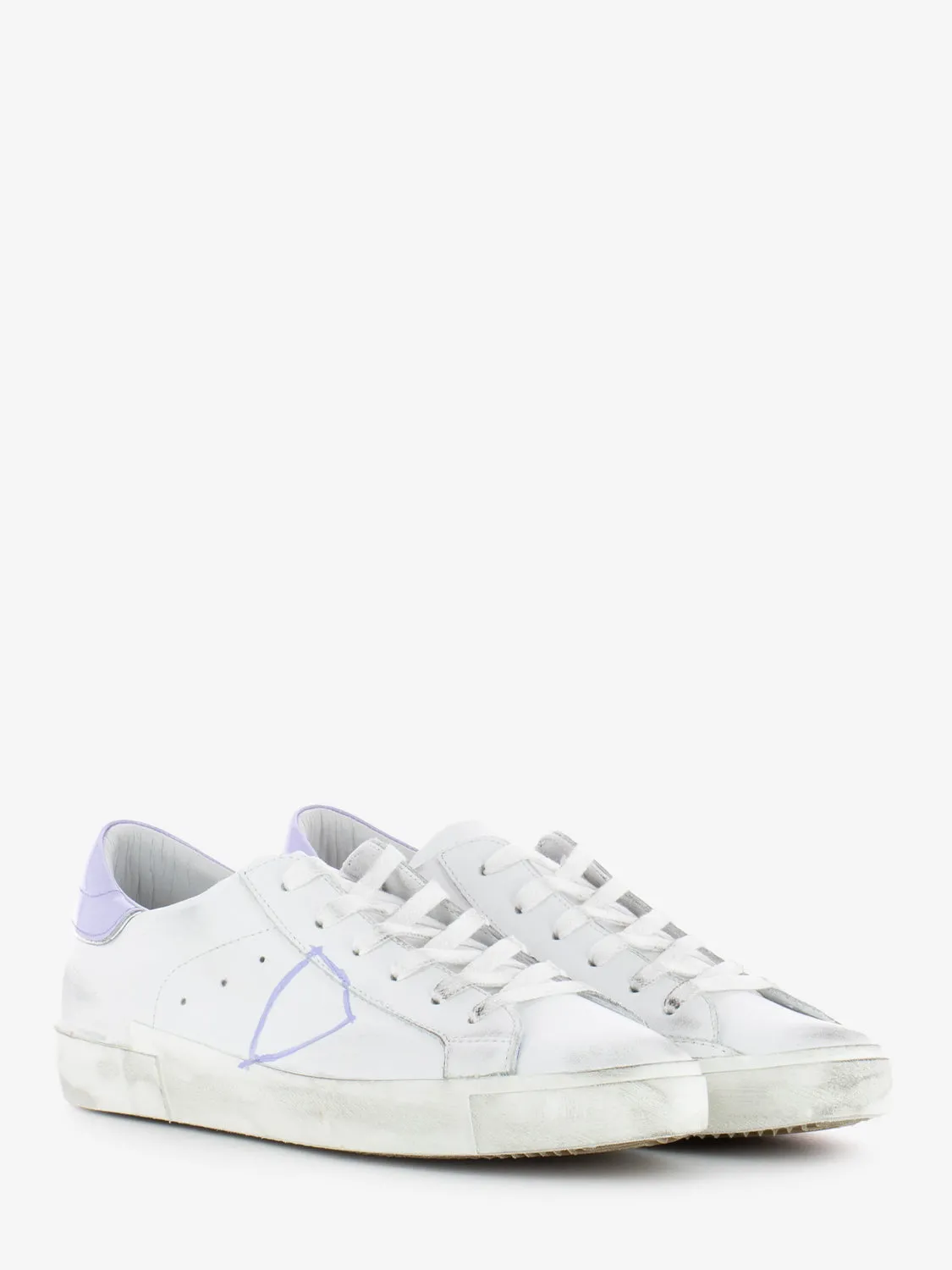 Prsx low woman veau peint bianoc / viola